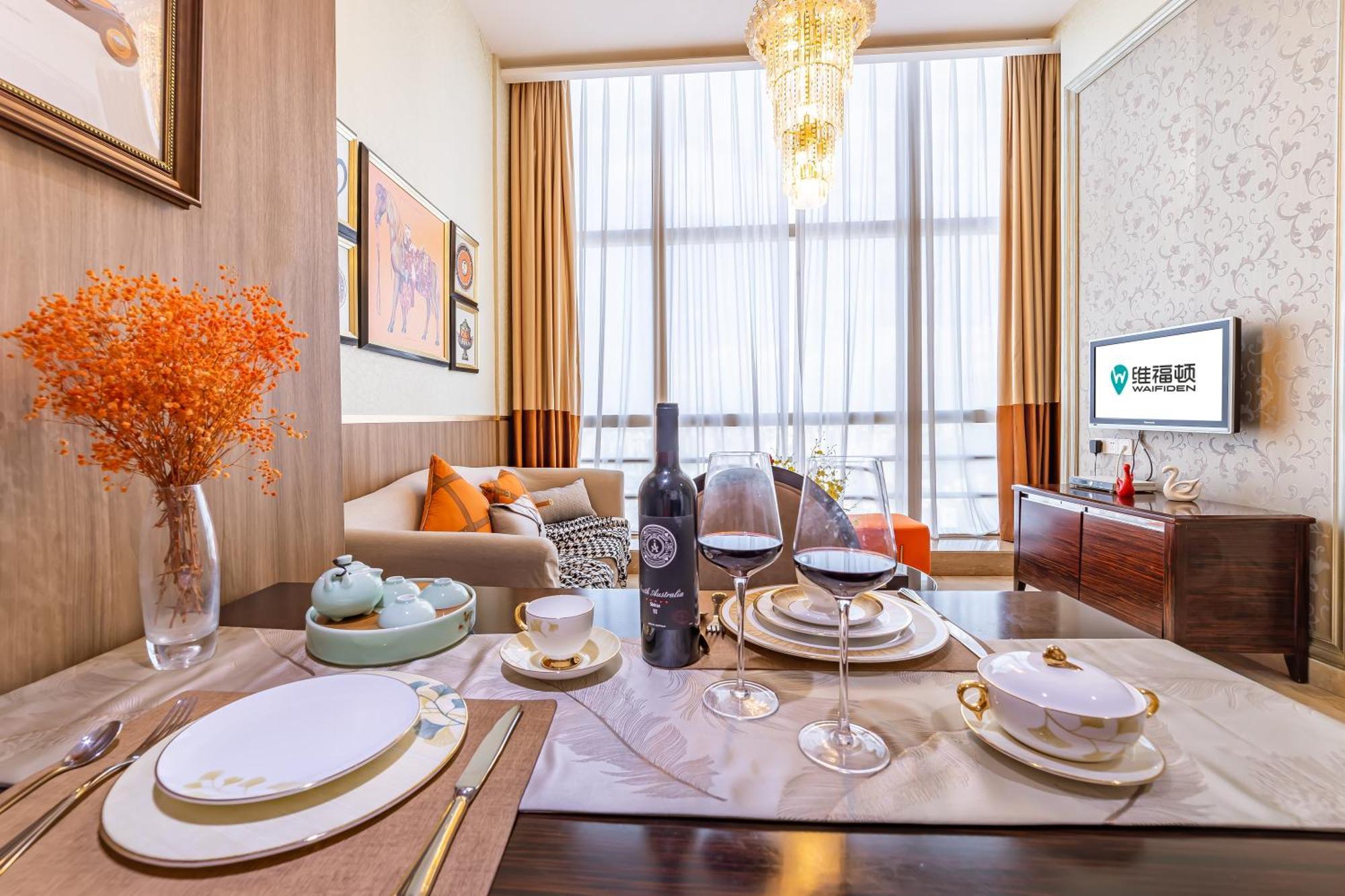 Waifiden Guangzhou Grand View Golden Palace Apartment - Free Shuttle Bus During The Canton Fair Eksteriør billede