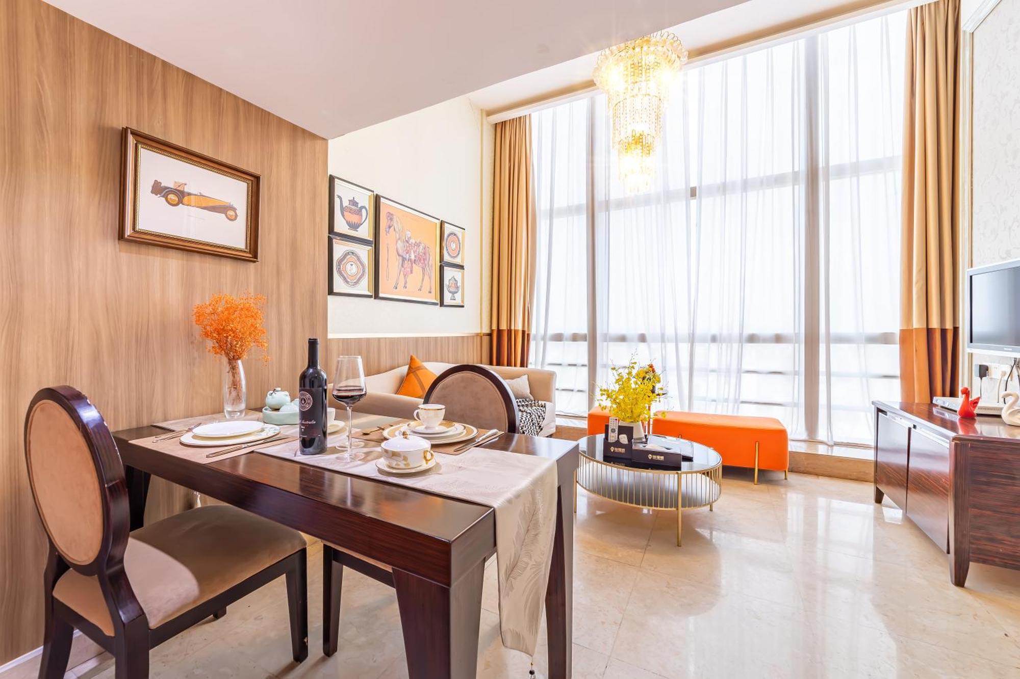 Waifiden Guangzhou Grand View Golden Palace Apartment - Free Shuttle Bus During The Canton Fair Eksteriør billede
