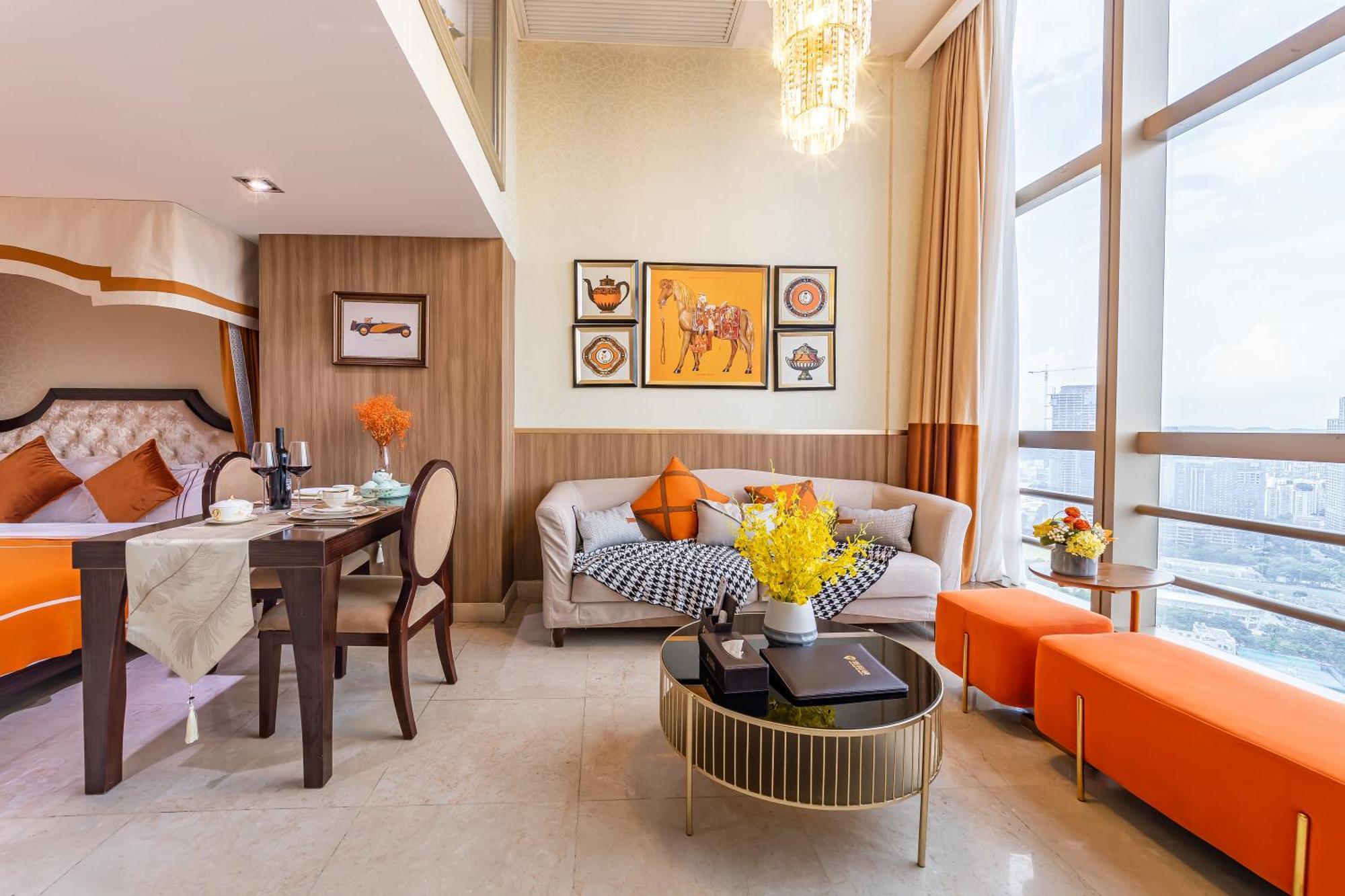 Waifiden Guangzhou Grand View Golden Palace Apartment - Free Shuttle Bus During The Canton Fair Eksteriør billede